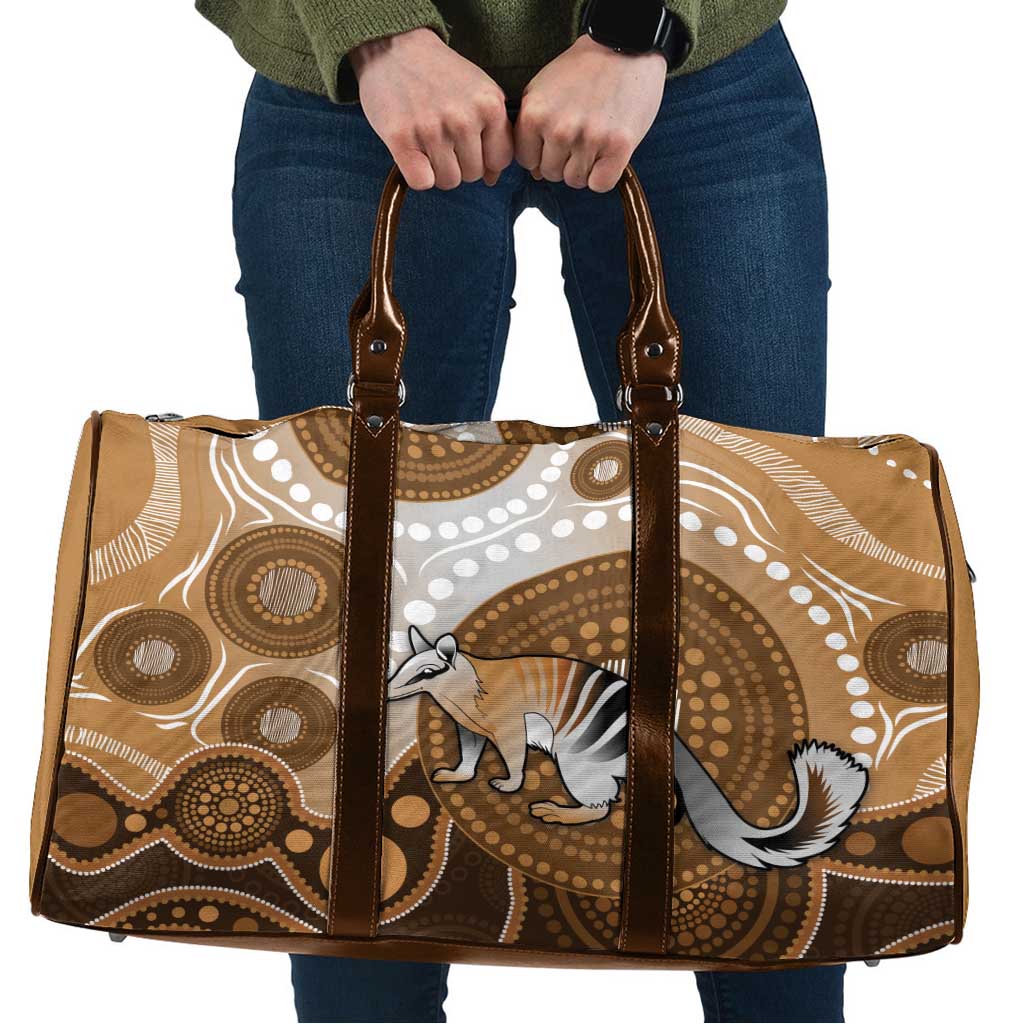 Numbat Australia Travel Bag Myrmecobius Fasciatus Indigenous Art - Aussie Hoodie
