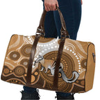 Numbat Australia Travel Bag Myrmecobius Fasciatus Indigenous Art - Aussie Hoodie