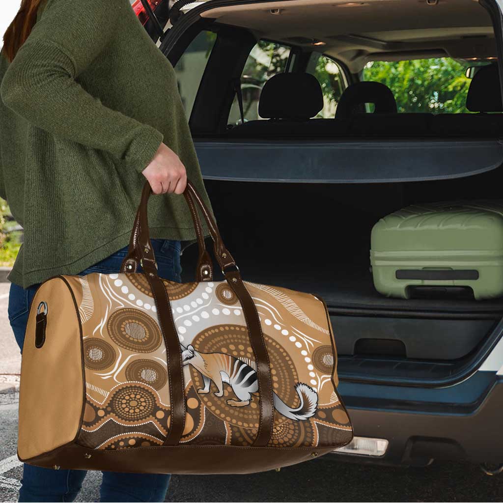 Numbat Australia Travel Bag Myrmecobius Fasciatus Indigenous Art - Aussie Hoodie