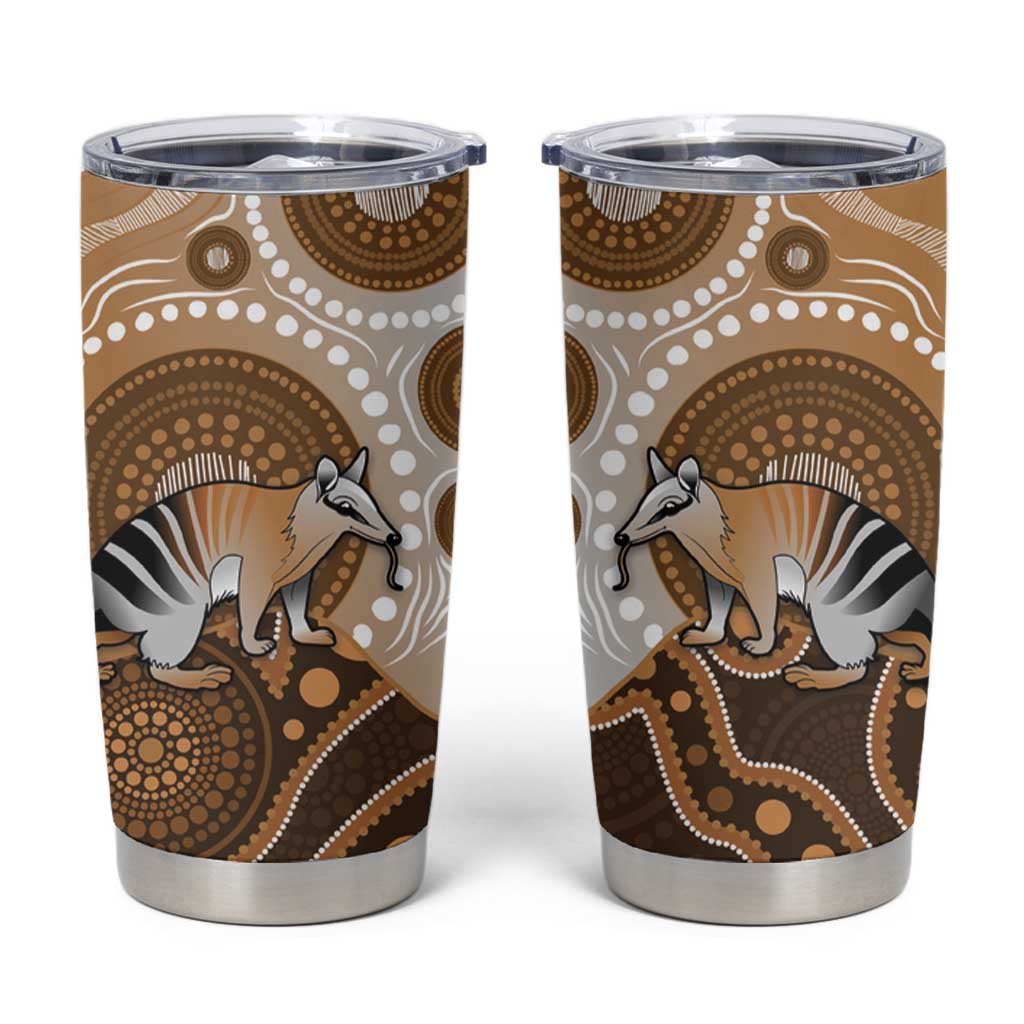 Numbat Australia Tumbler Cup Myrmecobius Fasciatus Indigenous Art - Aussie Hoodie