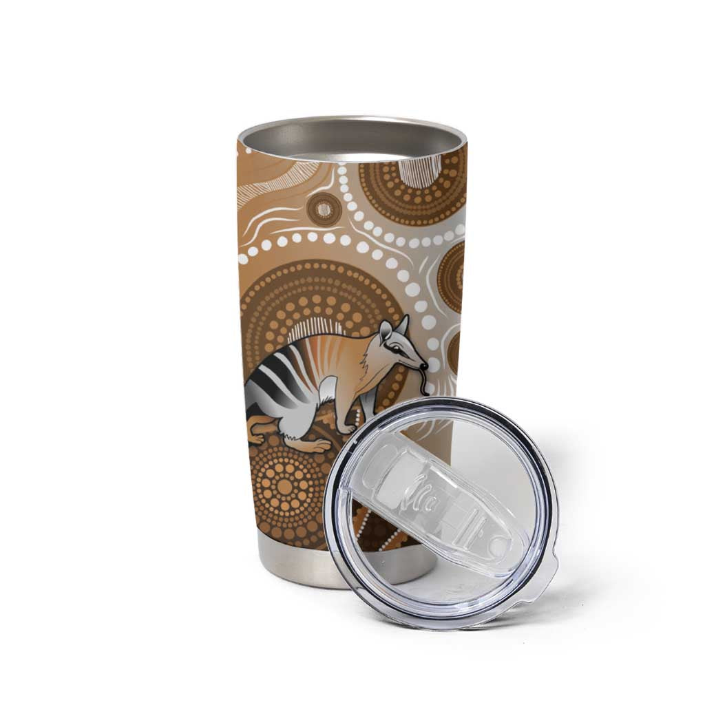 Numbat Australia Tumbler Cup Myrmecobius Fasciatus Indigenous Art - Aussie Hoodie