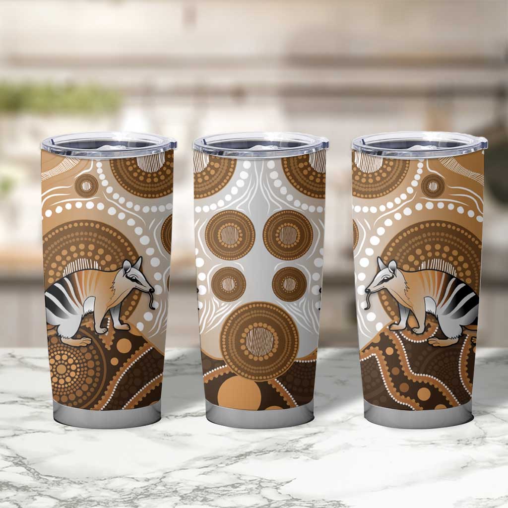 Numbat Australia Tumbler Cup Myrmecobius Fasciatus Indigenous Art - Aussie Hoodie