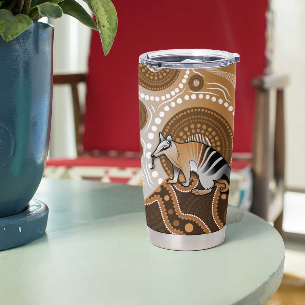 Numbat Australia Tumbler Cup Myrmecobius Fasciatus Indigenous Art - Aussie Hoodie