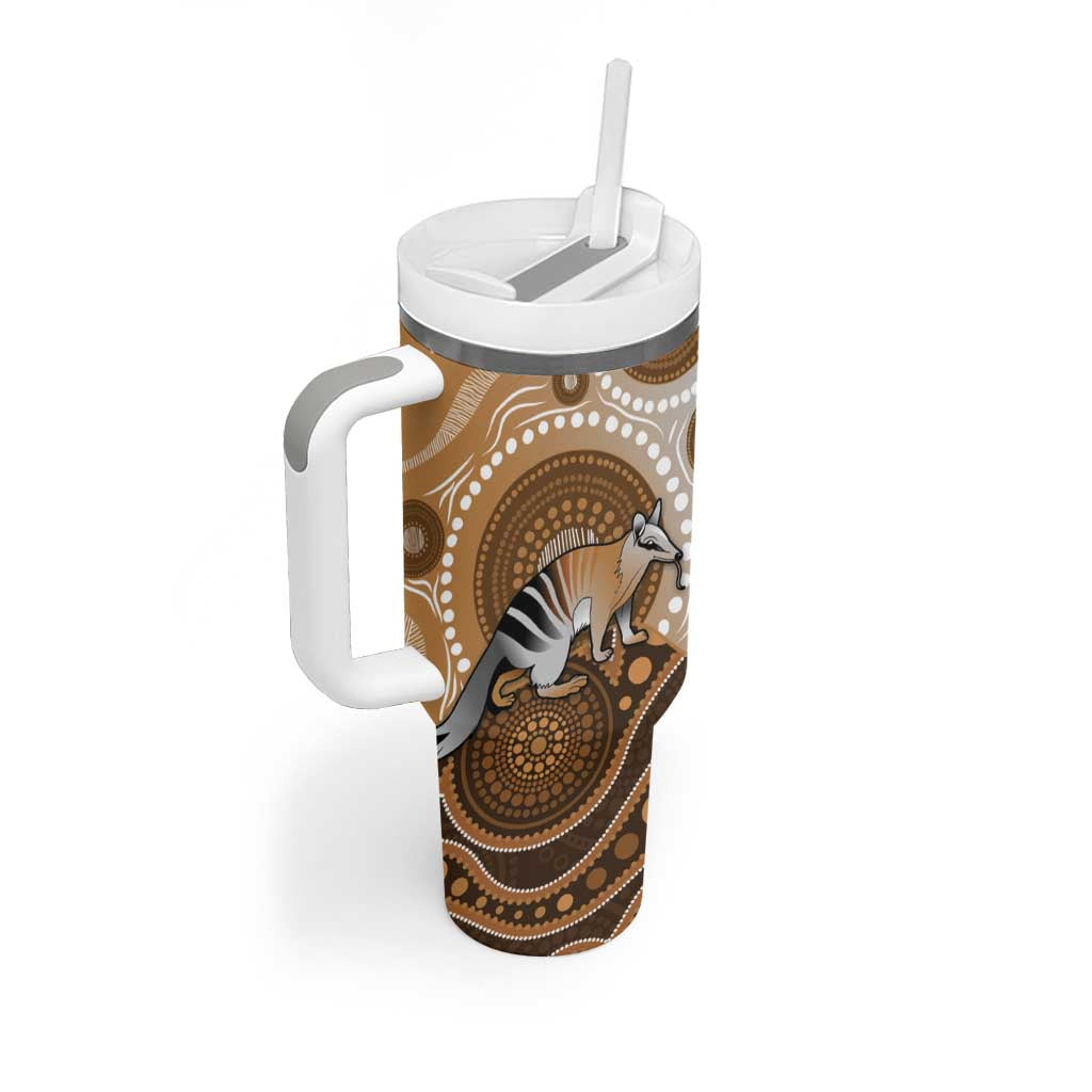 Numbat Australia Tumbler With Handle Myrmecobius Fasciatus Indigenous Art - Aussie Hoodie