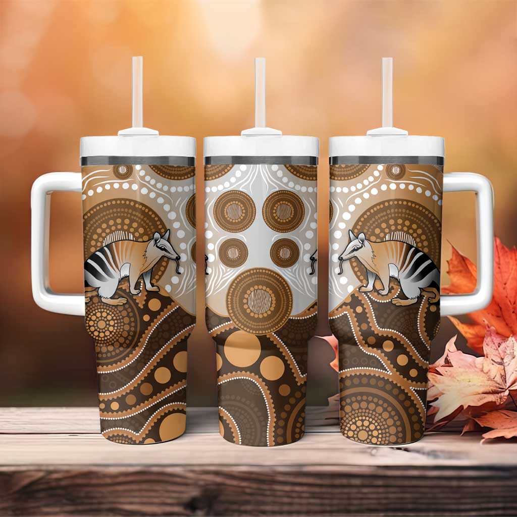 Numbat Australia Tumbler With Handle Myrmecobius Fasciatus Indigenous Art - Aussie Hoodie