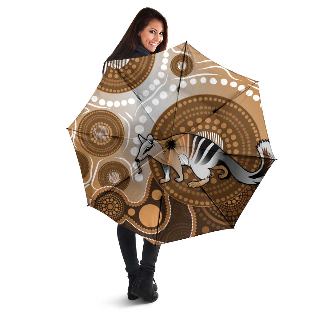 Numbat Australia Umbrella Myrmecobius Fasciatus Indigenous Art - Aussie Hoodie