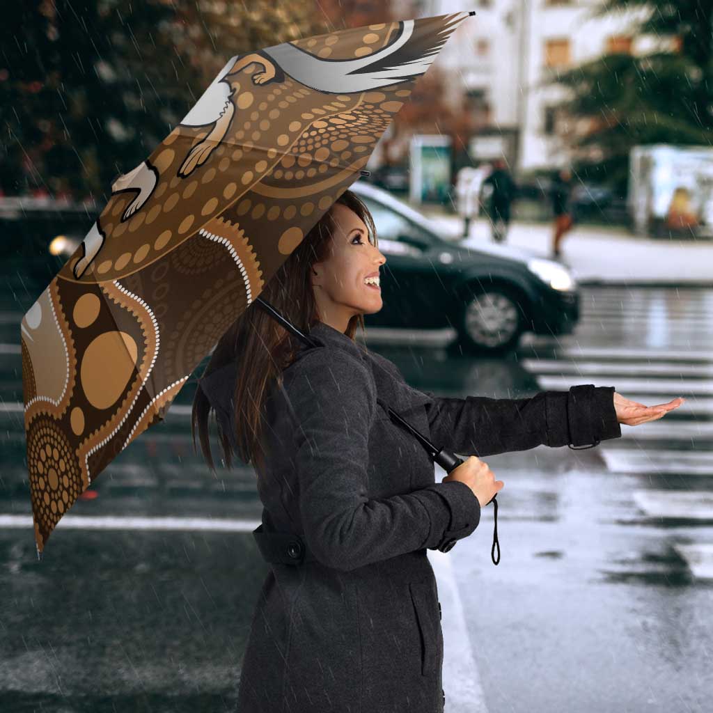 Numbat Australia Umbrella Myrmecobius Fasciatus Indigenous Art - Aussie Hoodie