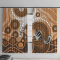 Numbat Australia Window Curtain Myrmecobius Fasciatus Indigenous Art - Aussie Hoodie