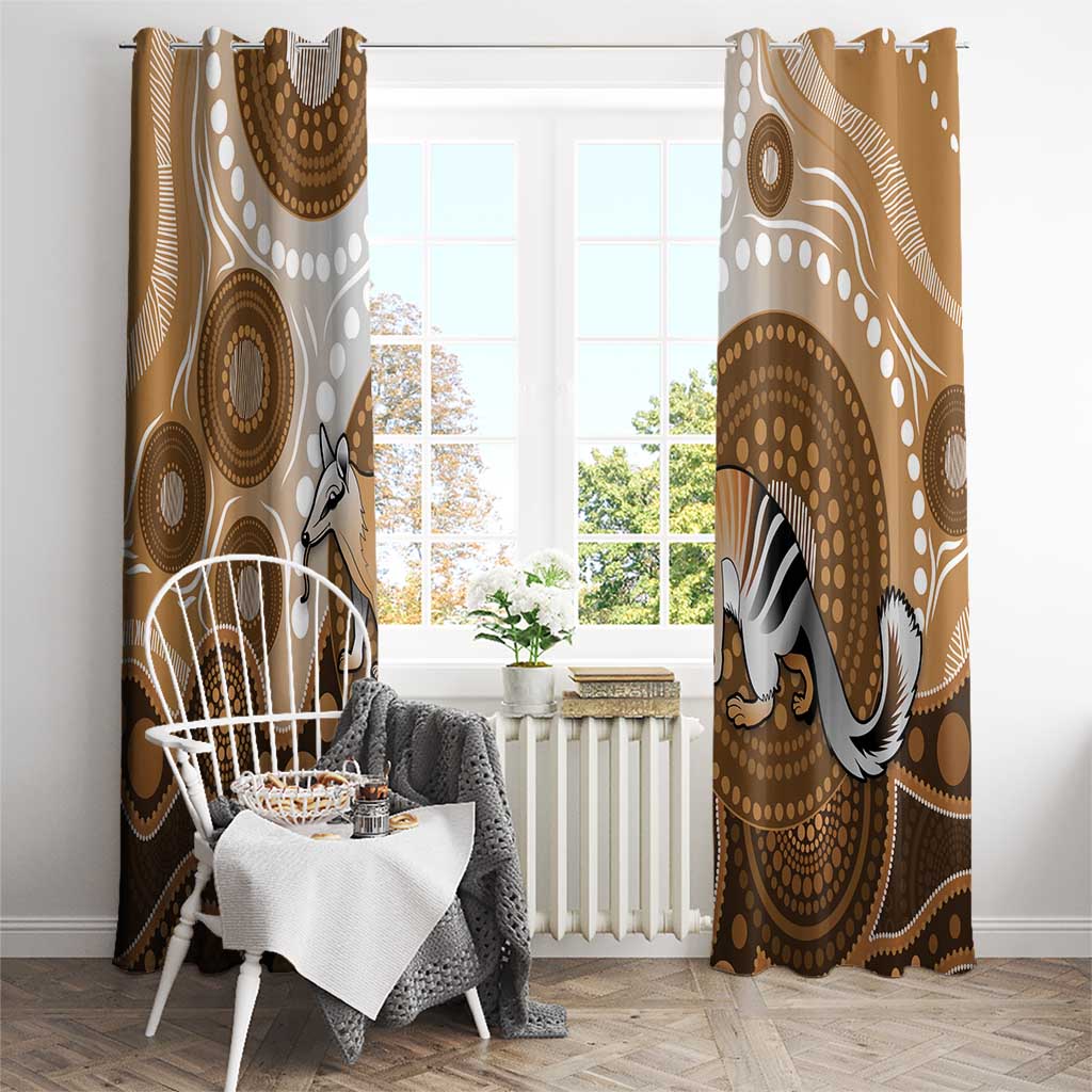 Numbat Australia Window Curtain Myrmecobius Fasciatus Indigenous Art - Aussie Hoodie