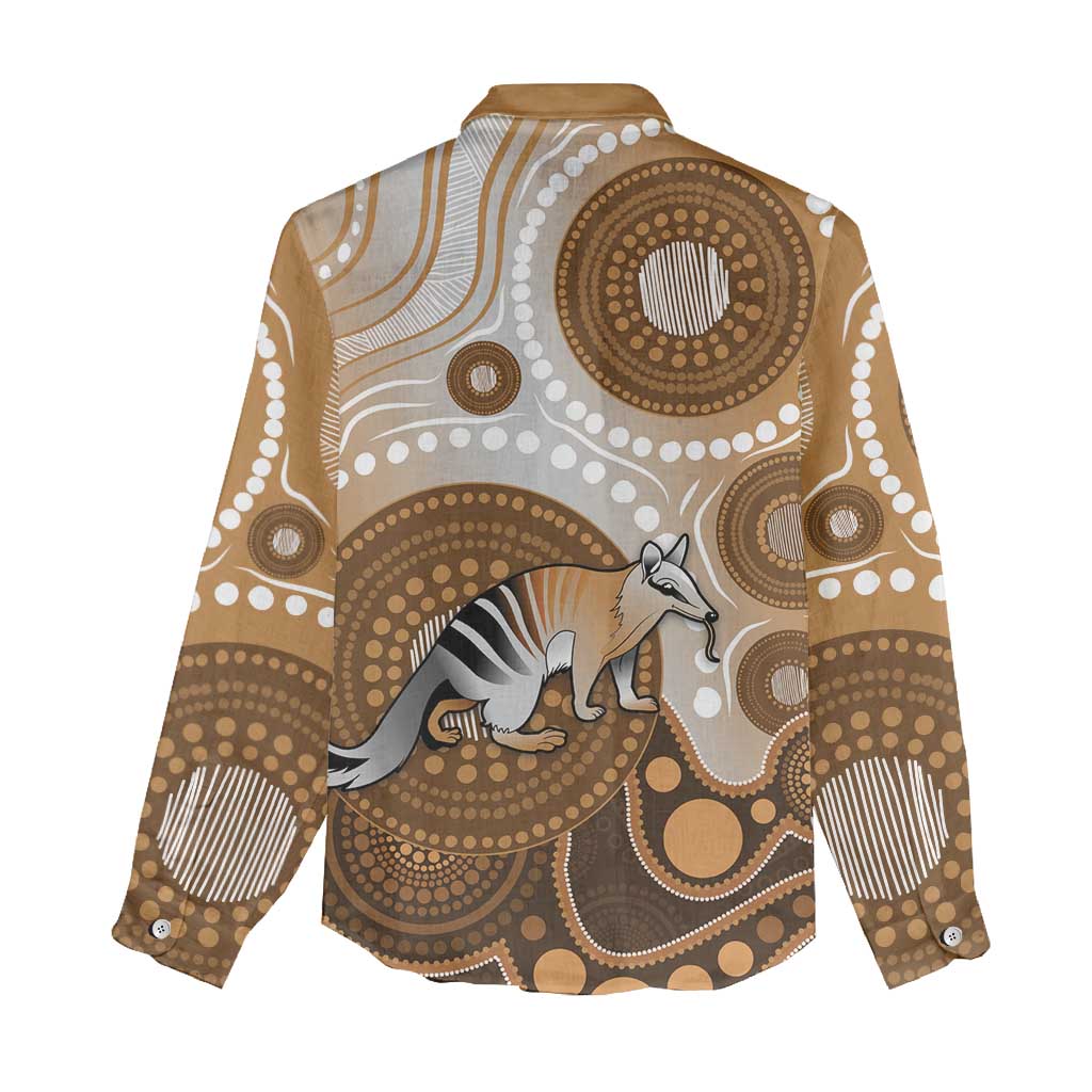 Numbat Australia Women Casual Shirt Myrmecobius Fasciatus Indigenous Art - Aussie Hoodie