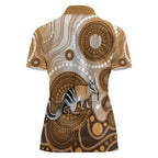 Numbat Australia Women Polo Shirt Myrmecobius Fasciatus Indigenous Art - Aussie Hoodie