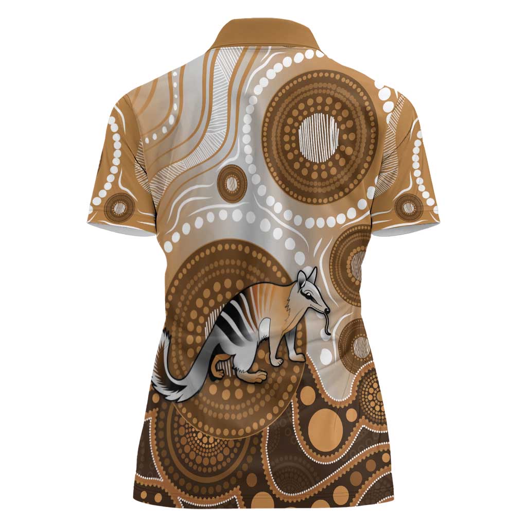 Numbat Australia Women Polo Shirt Myrmecobius Fasciatus Indigenous Art - Aussie Hoodie