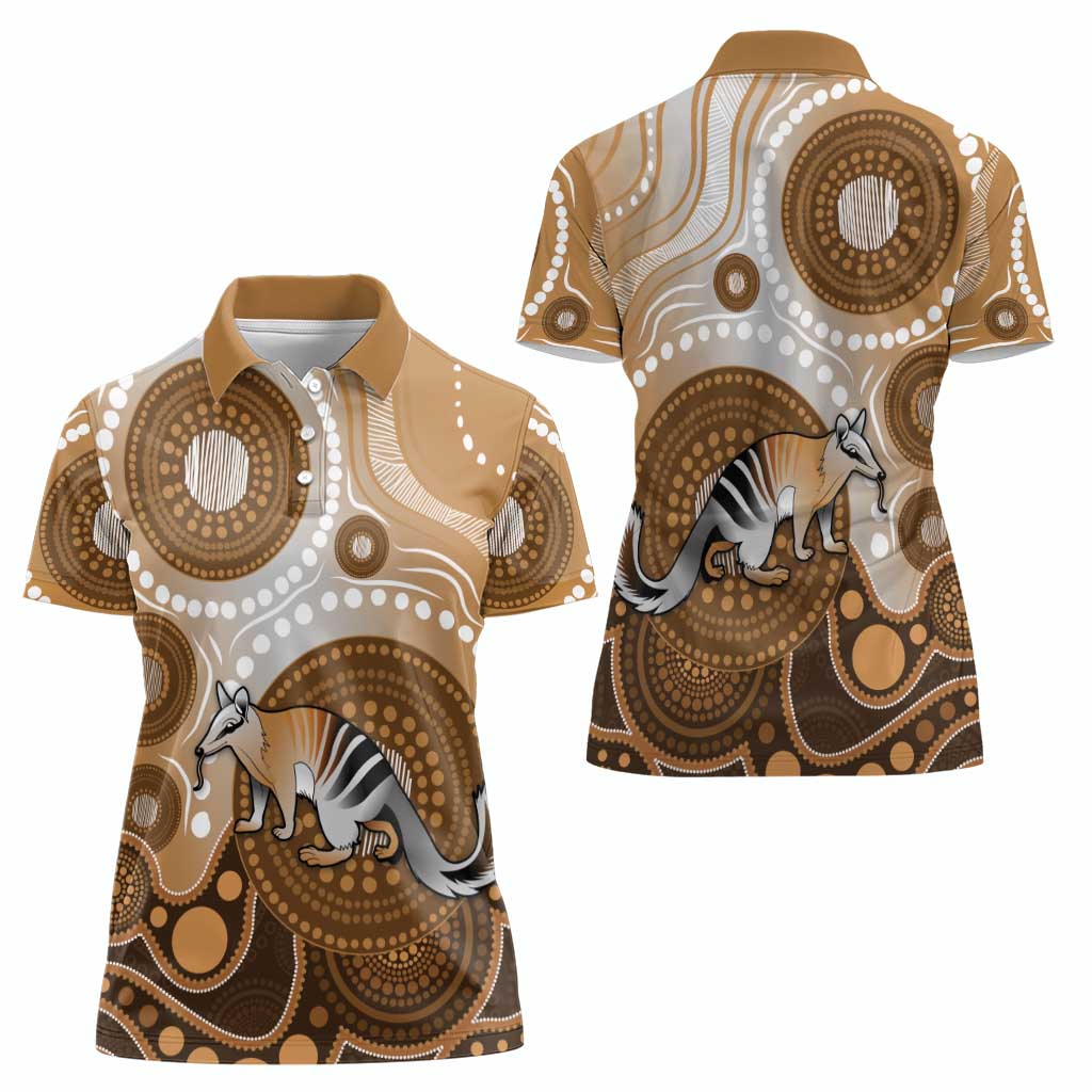 Numbat Australia Women Polo Shirt Myrmecobius Fasciatus Indigenous Art - Aussie Hoodie