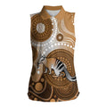 Numbat Australia Women Sleeveless Polo Shirt Myrmecobius Fasciatus Indigenous Art - Aussie Hoodie