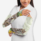 Eastern Quoll Australia Arm Sleeves Watercolor National Flowers Indigenous Art - Aussie Hoodie