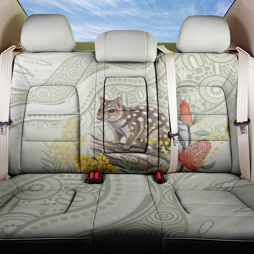 Eastern Quoll Australia Back Car Seat Cover Watercolor National Flowers Indigenous Art - Aussie Hoodie