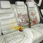 Eastern Quoll Australia Back Car Seat Cover Watercolor National Flowers Indigenous Art - Aussie Hoodie