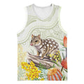Eastern Quoll Australia Basketball Jersey Watercolor National Flowers Indigenous Art - Aussie Hoodie