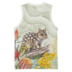 Eastern Quoll Australia Basketball Jersey Watercolor National Flowers Indigenous Art - Aussie Hoodie