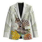 Eastern Quoll Australia Blazer Watercolor National Flowers Indigenous Art - Aussie Hoodie
