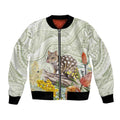 Eastern Quoll Australia Bomber Jacket Watercolor National Flowers Indigenous Art - Aussie Hoodie