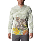Eastern Quoll Australia Button Sweatshirt Watercolor National Flowers Indigenous Art - Aussie Hoodie