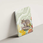 Eastern Quoll Australia Canvas Wall Art Watercolor National Flowers Indigenous Art - Aussie Hoodie