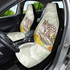 Eastern Quoll Australia Car Seat Cover Watercolor National Flowers Indigenous Art - Aussie Hoodie