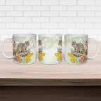 Eastern Quoll Australia Ceramic Mug Watercolor National Flowers Indigenous Art - Aussie Hoodie