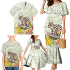 Eastern Quoll Australia Family Matching Mermaid Dress and Hawaiian Shirt Watercolor National Flowers Indigenous Art - Aussie Hoodie