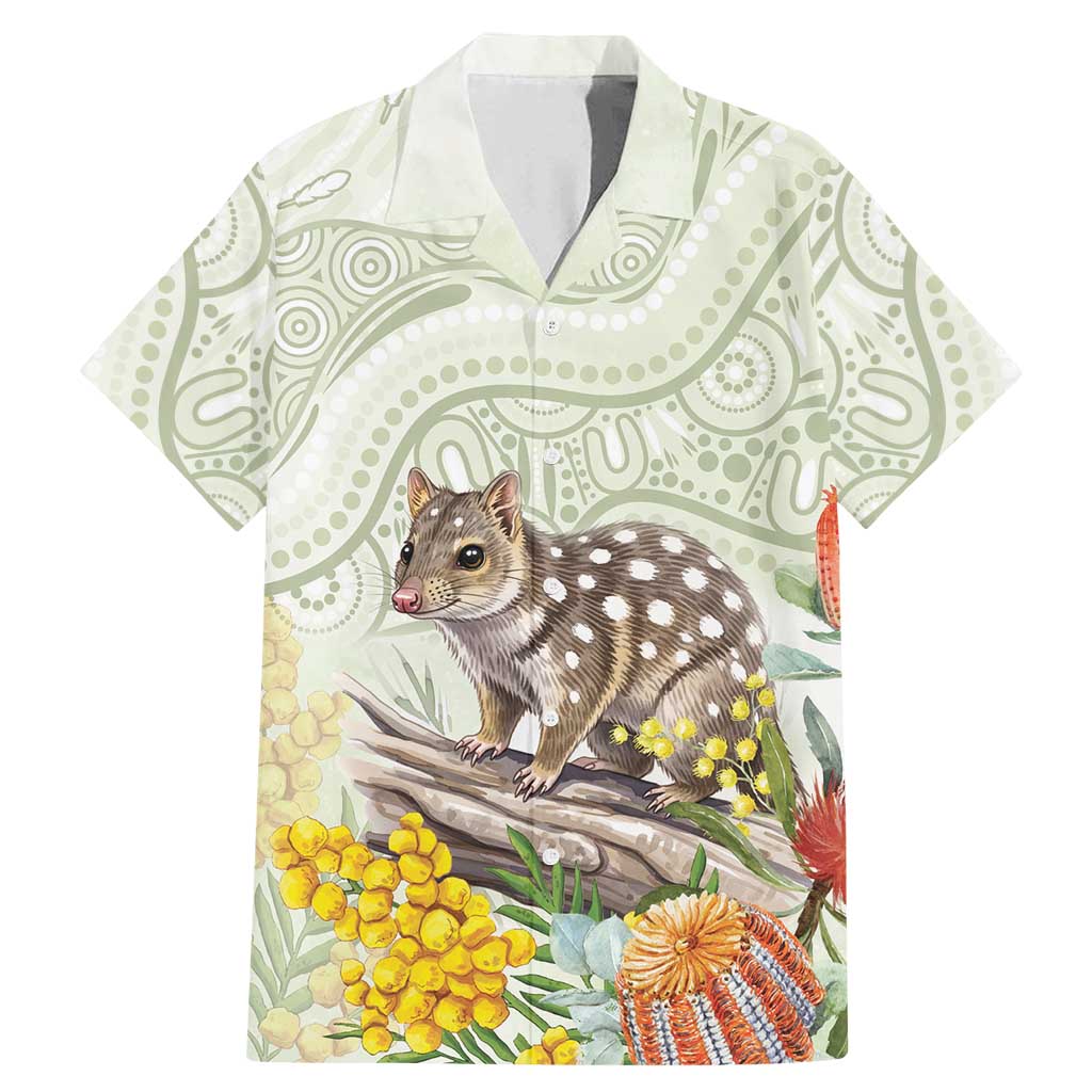 Eastern Quoll Australia Family Matching Mermaid Dress and Hawaiian Shirt Watercolor National Flowers Indigenous Art - Aussie Hoodie