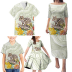 Eastern Quoll Australia Family Matching Puletasi and Hawaiian Shirt Watercolor National Flowers Indigenous Art - Aussie Hoodie