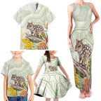 Eastern Quoll Australia Family Matching Tank Maxi Dress and Hawaiian Shirt Watercolor National Flowers Indigenous Art - Aussie Hoodie
