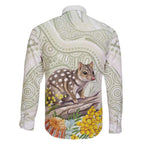 Eastern Quoll Australia Family Matching Tank Maxi Dress and Hawaiian Shirt Watercolor National Flowers Indigenous Art - Aussie Hoodie