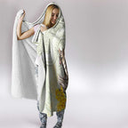 Eastern Quoll Australia Hooded Blanket Watercolor National Flowers Indigenous Art - Aussie Hoodie