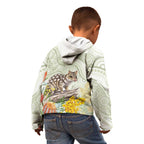 Eastern Quoll Australia Kid Hoodie Watercolor National Flowers Indigenous Art - Aussie Hoodie