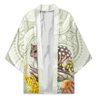 Eastern Quoll Australia Kimono Watercolor National Flowers Indigenous Art - Aussie Hoodie