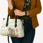 Eastern Quoll Australia Leather Bag Watercolor National Flowers Indigenous Art - Aussie Hoodie