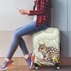 Eastern Quoll Australia Luggage Cover Watercolor National Flowers Indigenous Art - Aussie Hoodie