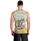 Eastern Quoll Australia Men Tank Top Watercolor National Flowers Indigenous Art - Aussie Hoodie