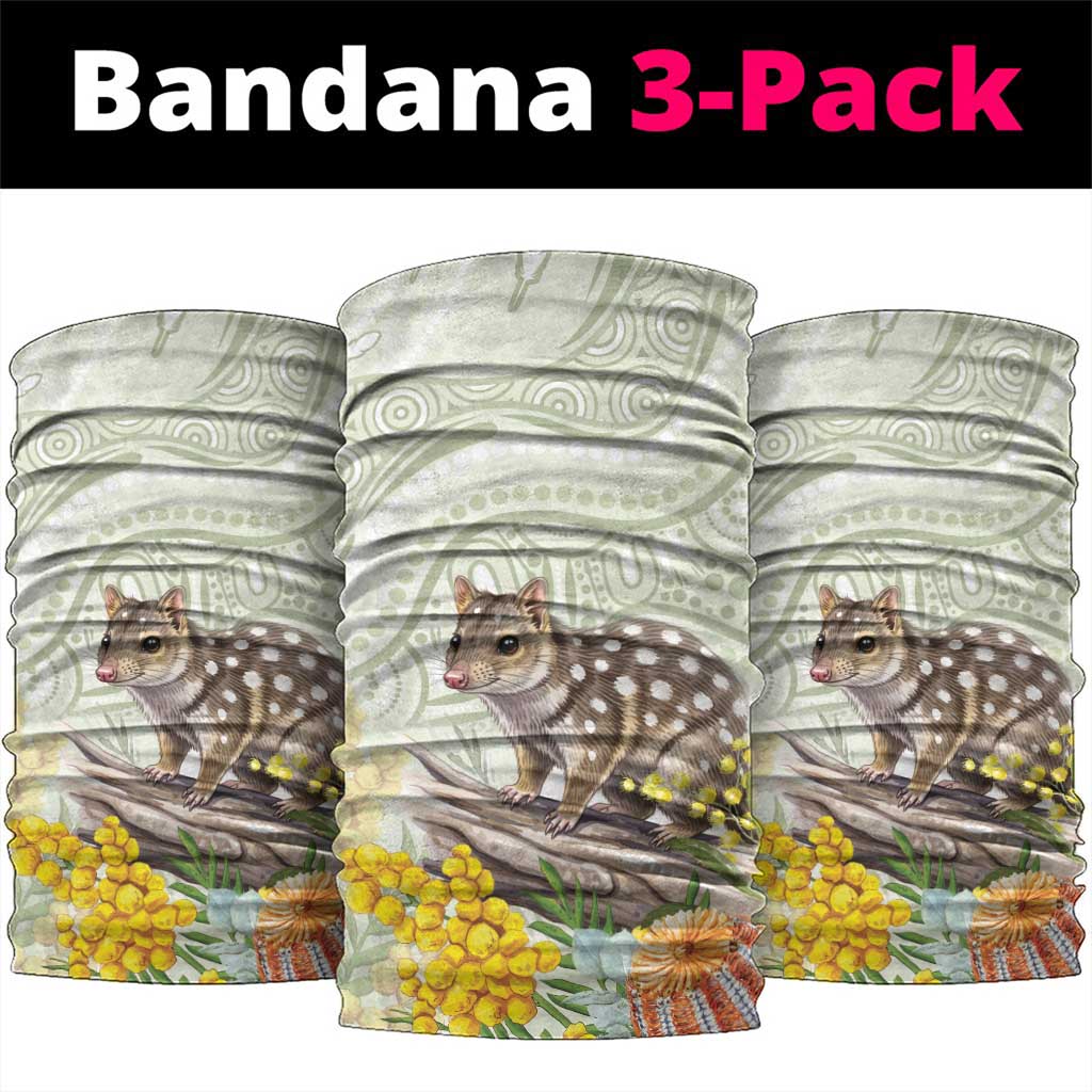 Eastern Quoll Australia Neck Gaiter Watercolor National Flowers Indigenous Art - Aussie Hoodie