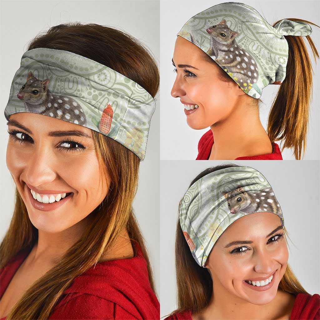 Eastern Quoll Australia Neck Gaiter Watercolor National Flowers Indigenous Art - Aussie Hoodie