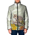 Eastern Quoll Australia Padded Jacket Watercolor National Flowers Indigenous Art - Aussie Hoodie