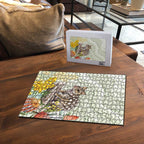Eastern Quoll Australia Puzzle Watercolor National Flowers Indigenous Art - Aussie Hoodie