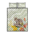 Eastern Quoll Australia Quilt Bed Set Watercolor National Flowers Indigenous Art - Aussie Hoodie