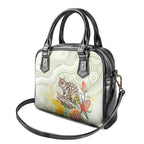 Eastern Quoll Australia Shoulder Handbag Watercolor National Flowers Indigenous Art - Aussie Hoodie