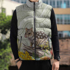 Eastern Quoll Australia Sleeveless Puffer Jacket Watercolor National Flowers Indigenous Art - Aussie Hoodie