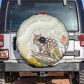 Eastern Quoll Australia Spare Tire Cover Watercolor National Flowers Indigenous Art - Aussie Hoodie