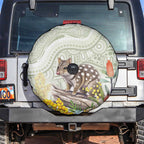 Eastern Quoll Australia Spare Tire Cover Watercolor National Flowers Indigenous Art - Aussie Hoodie