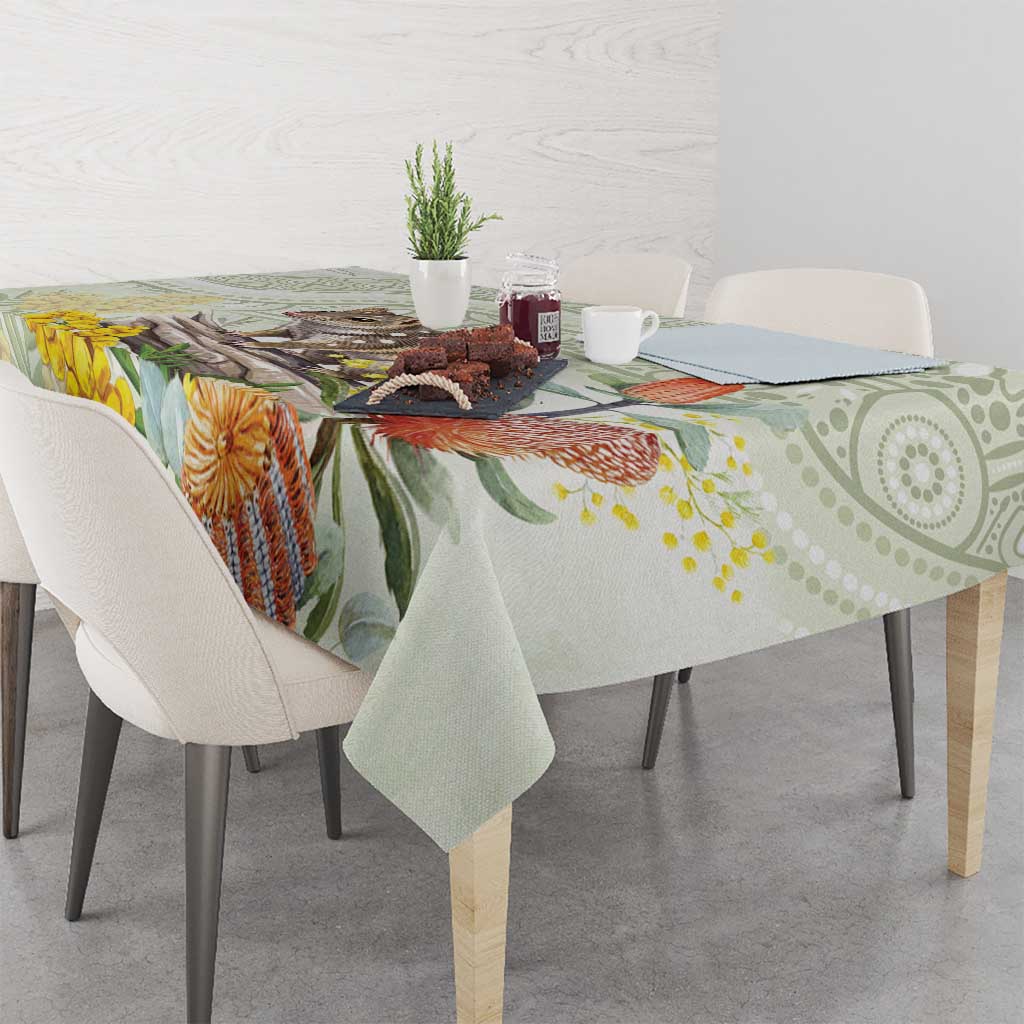 Eastern Quoll Australia Tablecloth Watercolor National Flowers Indigenous Art - Aussie Hoodie